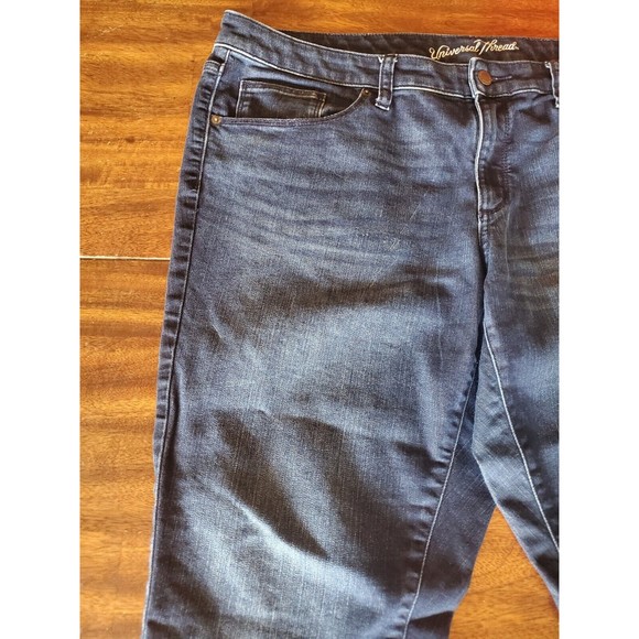Universal Thread Womens Size 16 Mid-Rise Curvy Skinny Denim Capris Preowned - Picture 11 of 14